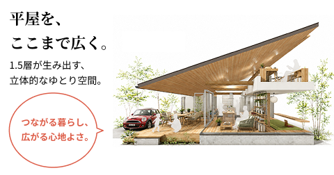 平屋をココまで広く。