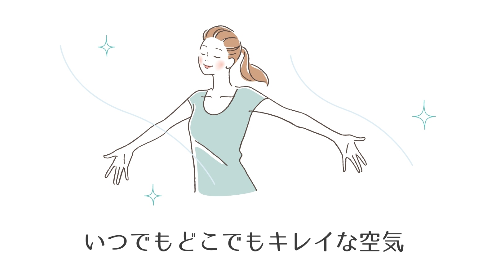 イメージ画像:いつでもどこでもきれいな空気