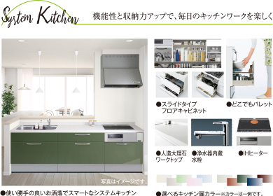 機能性と収納力アップで、毎日のキッチンワークを楽しく
